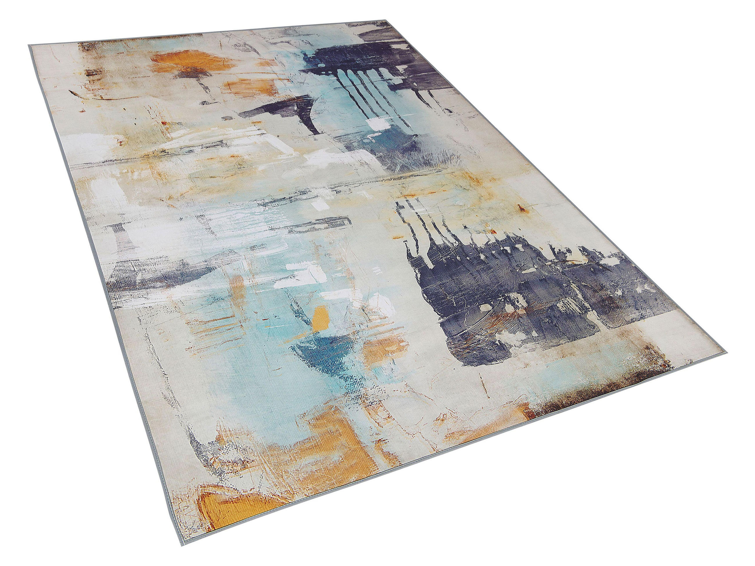 KURZFLOR-TEPPICH Adapazari 200/140 cm - Multicolor, Kunststoff (140/200cm) - Beliani
