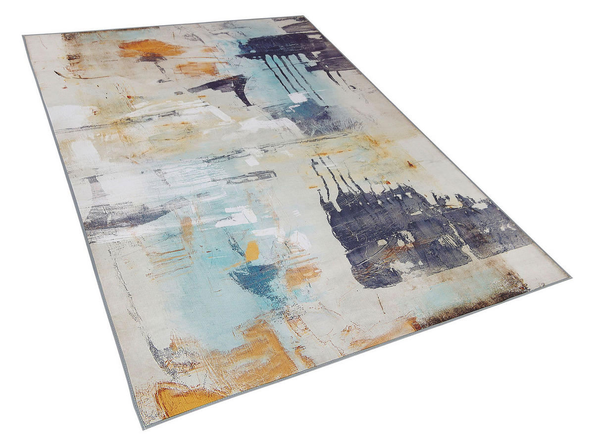 KURZFLOR-TEPPICH Adapazari 200/140 cm - Multicolor, Kunststoff (140/200cm) - Beliani