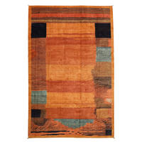 TEPPICH Rizbaf Ravar Orange 583/416 cm Schurwolle - Orange, Textil (416/583cm) - Looma
