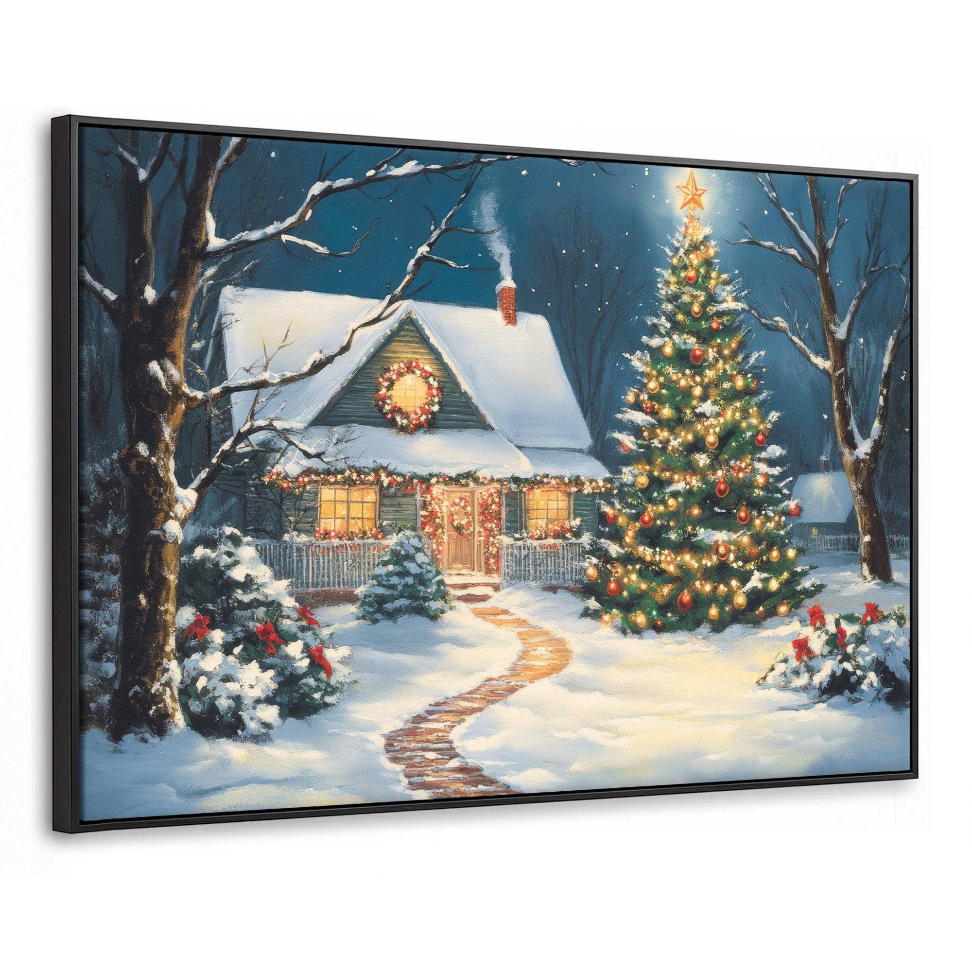 MuchoWow Leinwand Smaragdgrün 150x100 cm