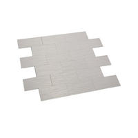 FLIESENAUFKLEBER 1 Stück 29,6 x 29,1 cm Selbstklebende Fliesen - Lime Peltro - Graphitfarben/Grau, Kunststoff (29.1/0.3/29.6cm) - Mazovia