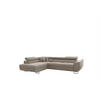 ECKSOFA Carmelo In Nova - Hellgrau, Holzwerkstoff/Textil (275/202cm) - Fun Möbel