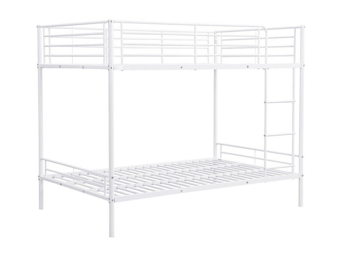 ETAGENBETT - 2 x 120 x 190 cm - Weiß - DUOTIS II - Weiß, Metall (126/198cm) - Vente-Unique