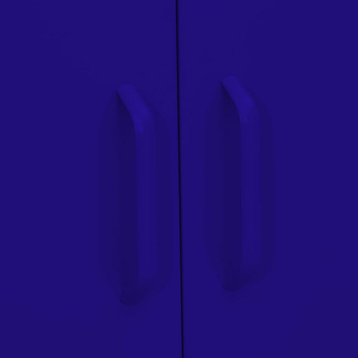 METALLSCHRANK Kevi Metall Marineblau 80x35x101,5 cm Stahl - Blau, Metall (80/101.5/35cm) - DELUKE