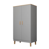 DREHTÜRENSCHRANK Denver - Grau, Holzwerkstoff (100/184/55cm) - RAUMHIRSCH FURNITURE