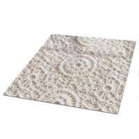 TISCHPLATTE 50x50 cm – Spitzenmuster - Grau, Glas (50/50/0.4cm) - Wallfluent