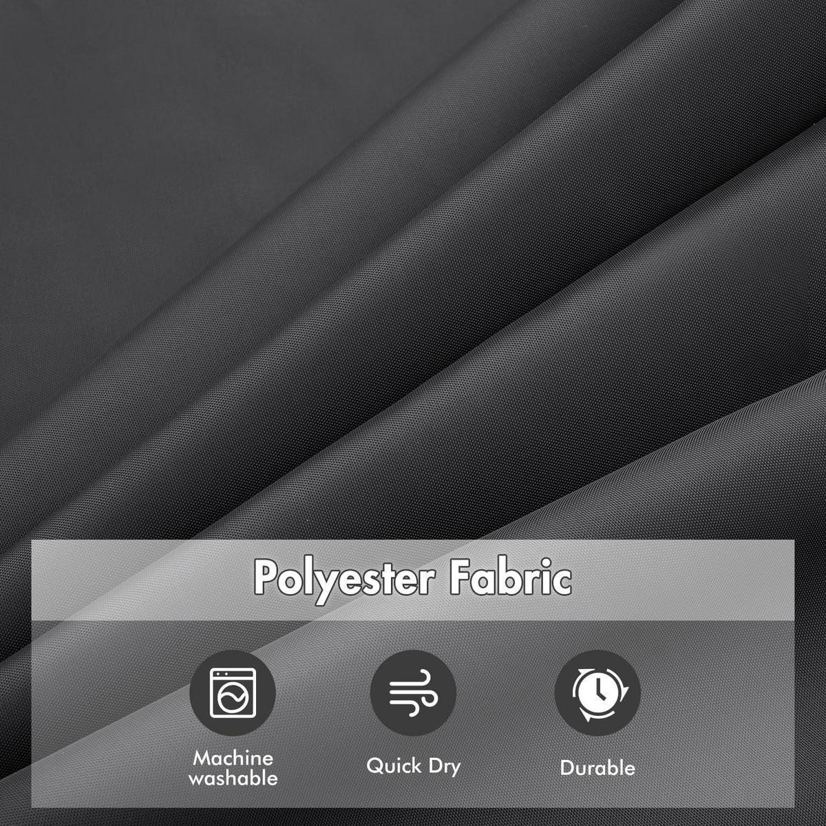 DUSCHVORHANG Dunkelgrau 180 x 210 cm - Anthrazit, Textil (180/210cm)