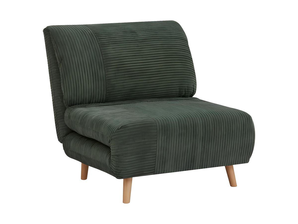 SCHLAFSESSEL - Cord - Dunkelgrün - PALULA - Grün, Textil (81/83/88cm) - Vente-Unique