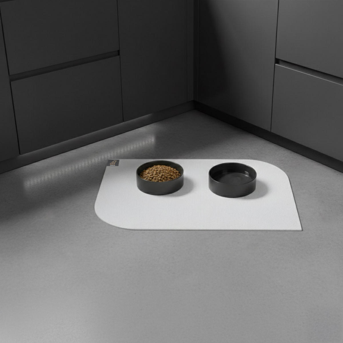 NAPFUNTERLAGE, Öko-Tex, Blattform Hellgrau 40 x 60 cm - Hellgrau, Textil (60/40cm) - SANOZOO