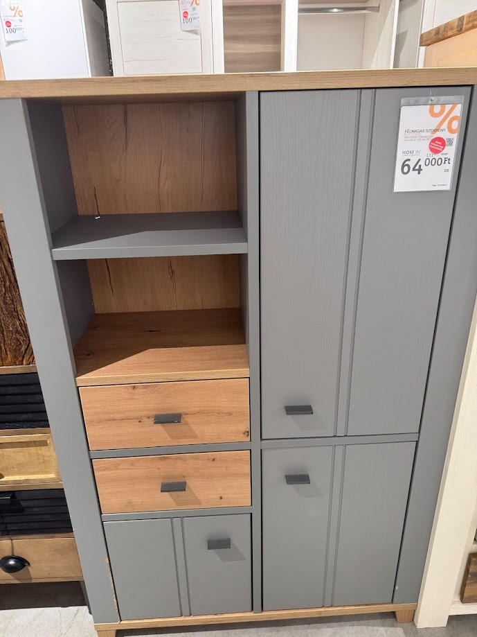 FÉLMAGAS SZEKRÉNY HYGGE-BUDAÖRS OUTLET - Hom`in