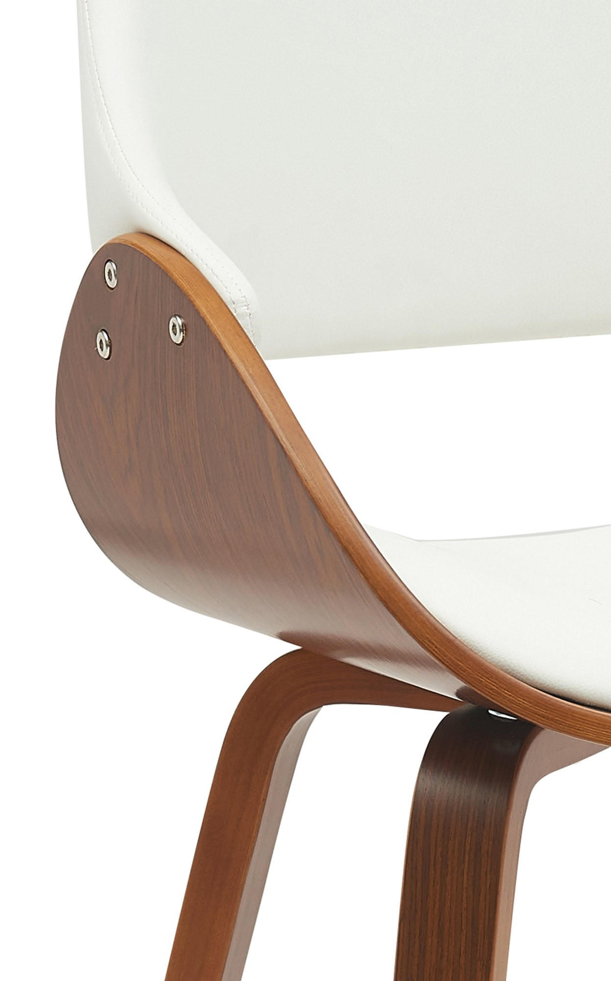 Thumbnail - Deluke Esszimmerstuhl, Weiß, Leder, 52x86x54 cm, Esszimmer, Stühle, Esszimmerstühle, Vierfußstühle