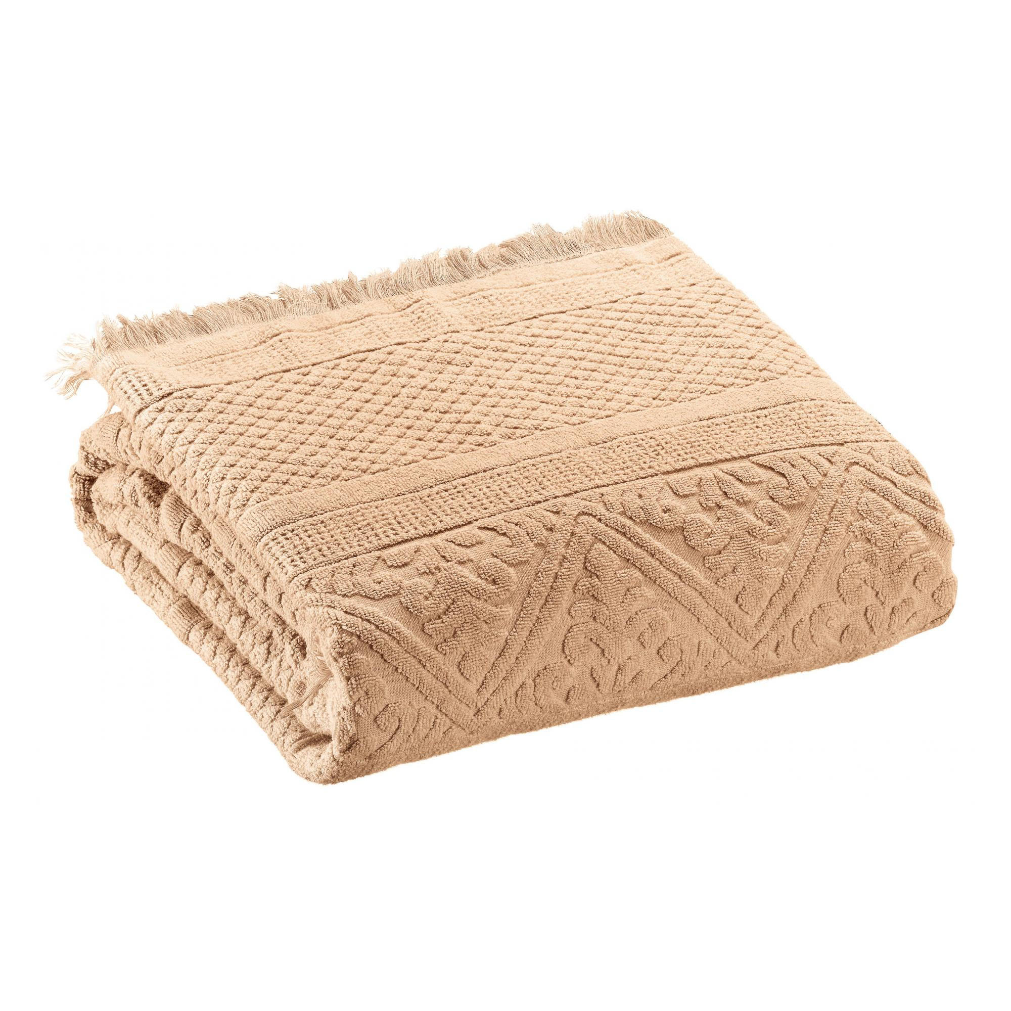 BADETUCH Zoé puder 100 x 180 cm - Hellrosa, Textil (100/180cm) - Vivaraise