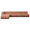 ECKSOFA modulares Sofa Darnel-L3 - 387x177x70 cm Apricot - Koralle, Holzwerkstoff/Textil (387/177cm) - ALTDECOR