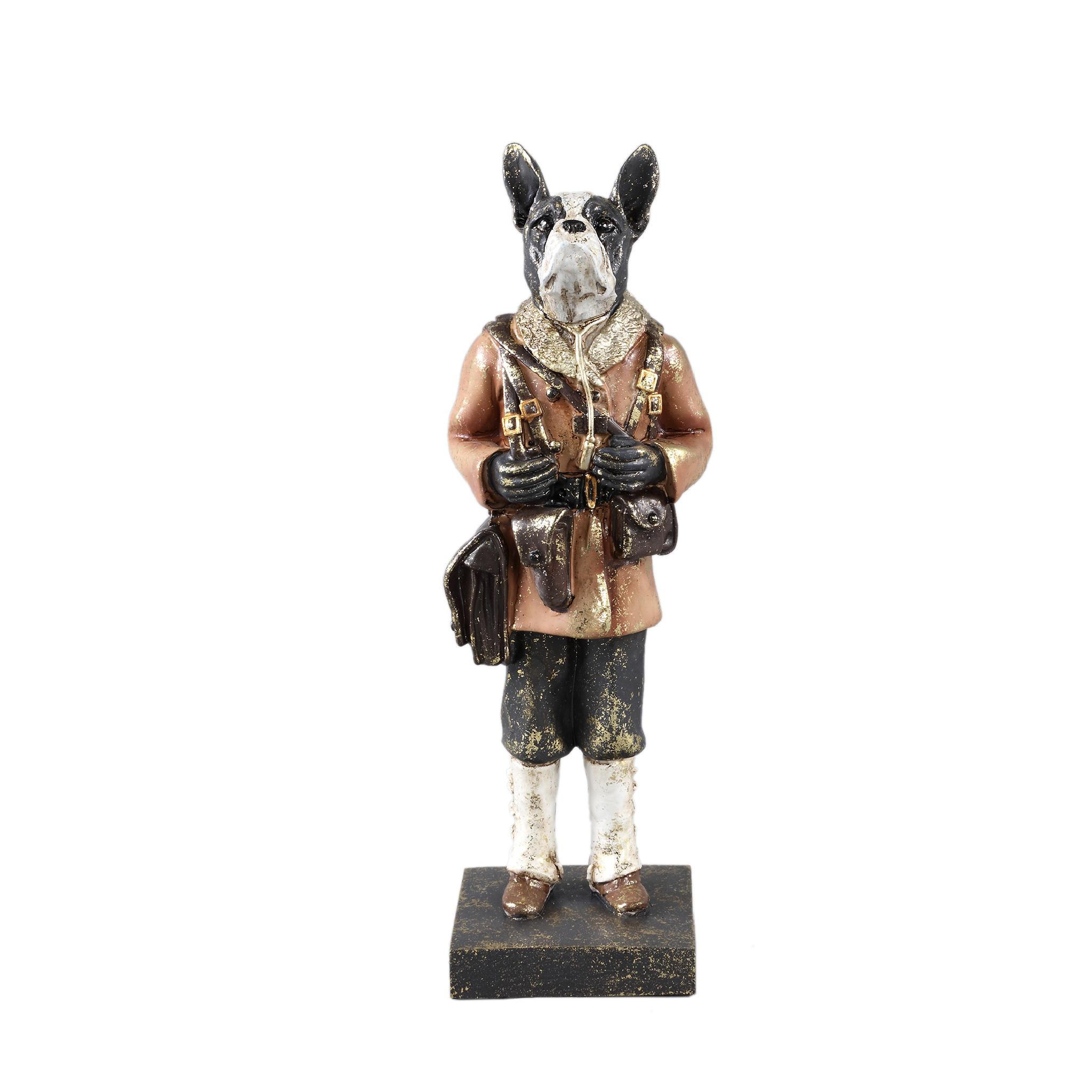 SKULPTUR Arne Braun 10/8/31.5cm - Braun, Kunststoff (8/31.5/10cm) - PTMD Collection