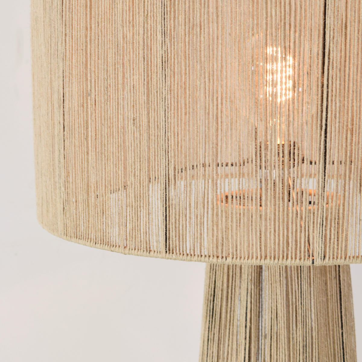 STEHLEUCHTE Diro Jute - Naturfarben, Naturmaterialien (46/46/135cm) - Urban Interiors
