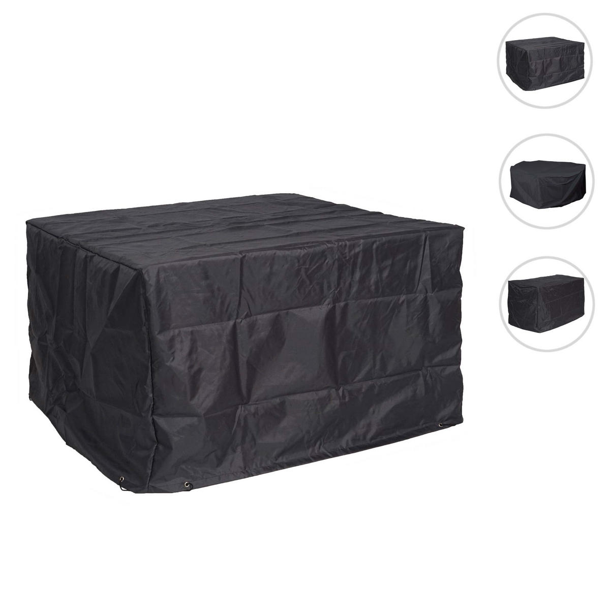 ABDECKHAUBE HxBxT 75x123x123cm Outdoor Gartenmöbel Garnitur anthrazit - Anthrazit, Textil (123/75/123cm) - PROREGAL