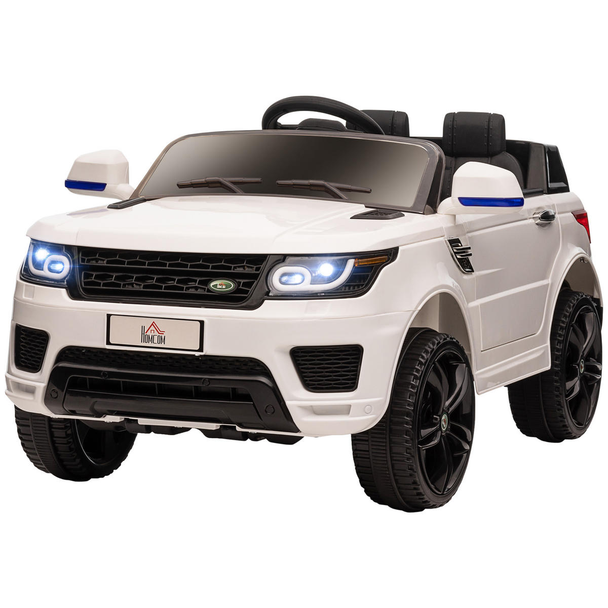 ELEKTRO-KINDERAUTO DE-13048 2 Motoren Weiß - Weiß, Kunststoff (110/68/52cm) - ComfortXL