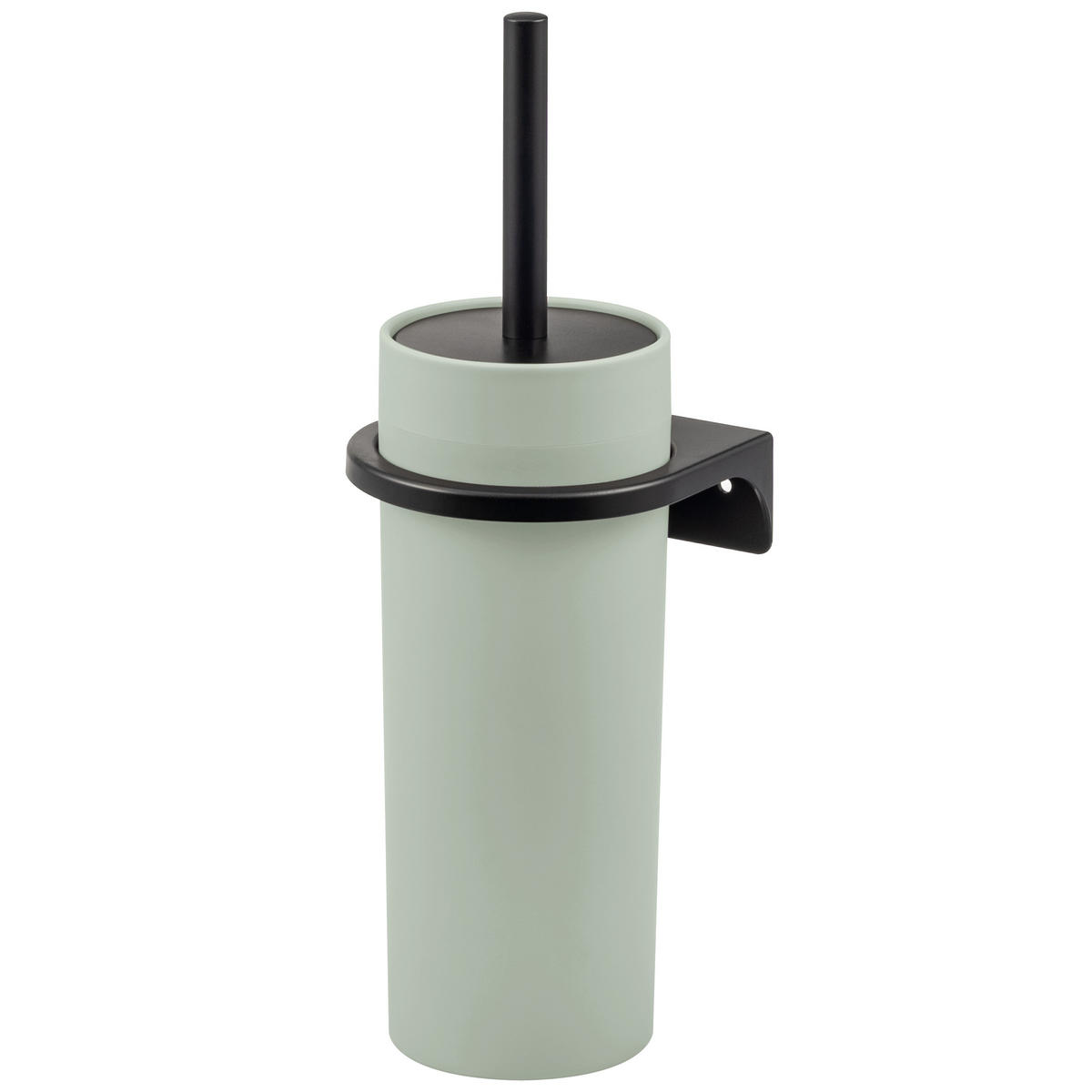 WC-GARNITUR SAVONA, salbei, Kunststoff - Salbeigrün, Kunststoff (12/36.5/13cm) - bremermann