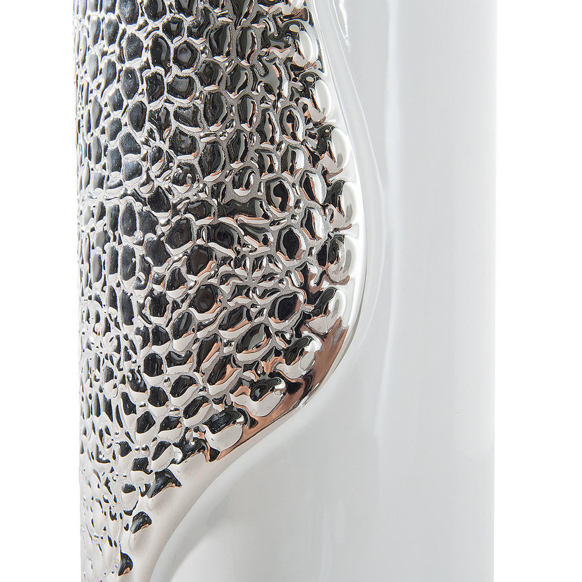 TISCHLAMPE Aiken 30/30/52 cm - Weiß, Keramik (30/30/52cm) - Beliani