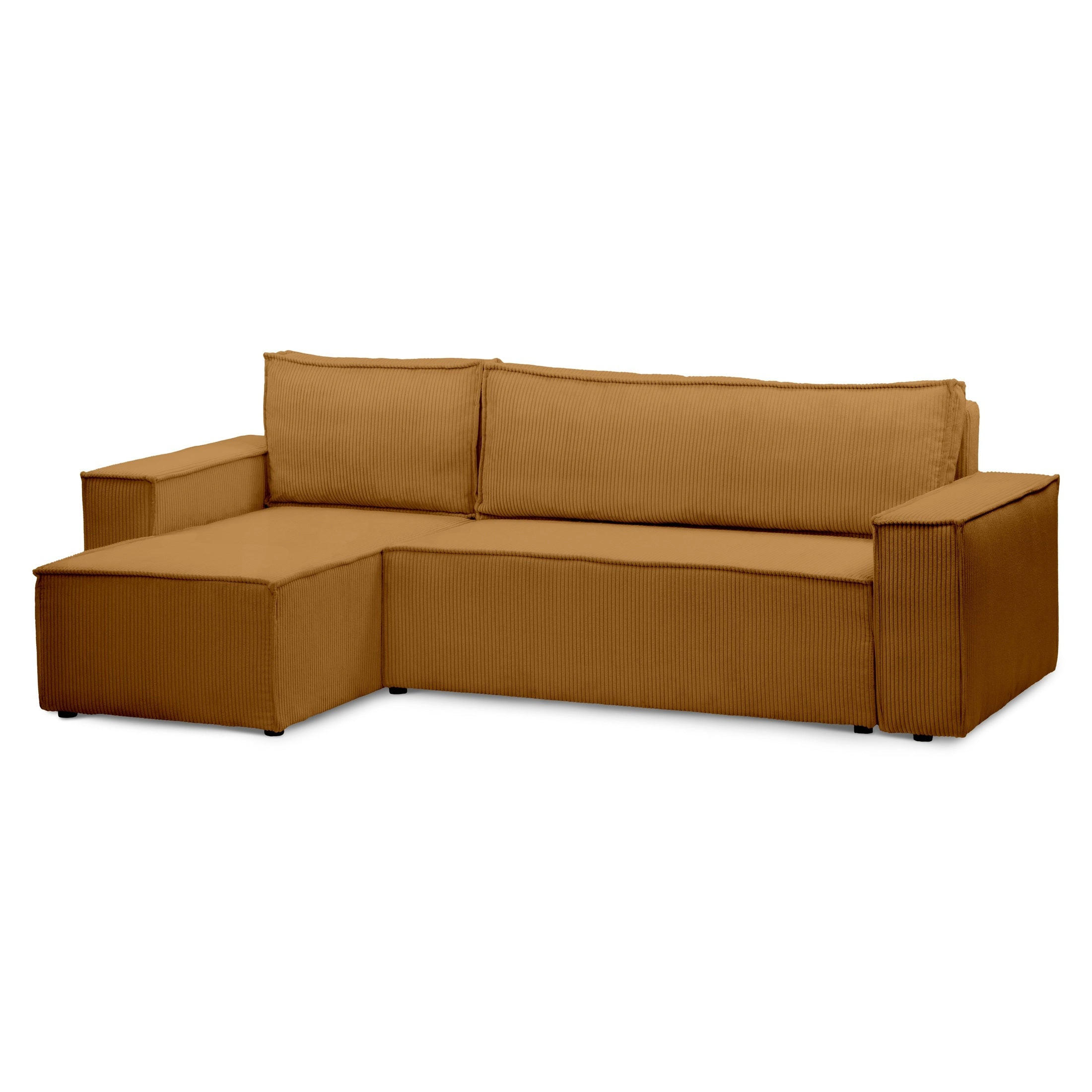 ECKSOFA Agi Cappuccino 60 cm - Cappuccino, Textil (244/60cm)