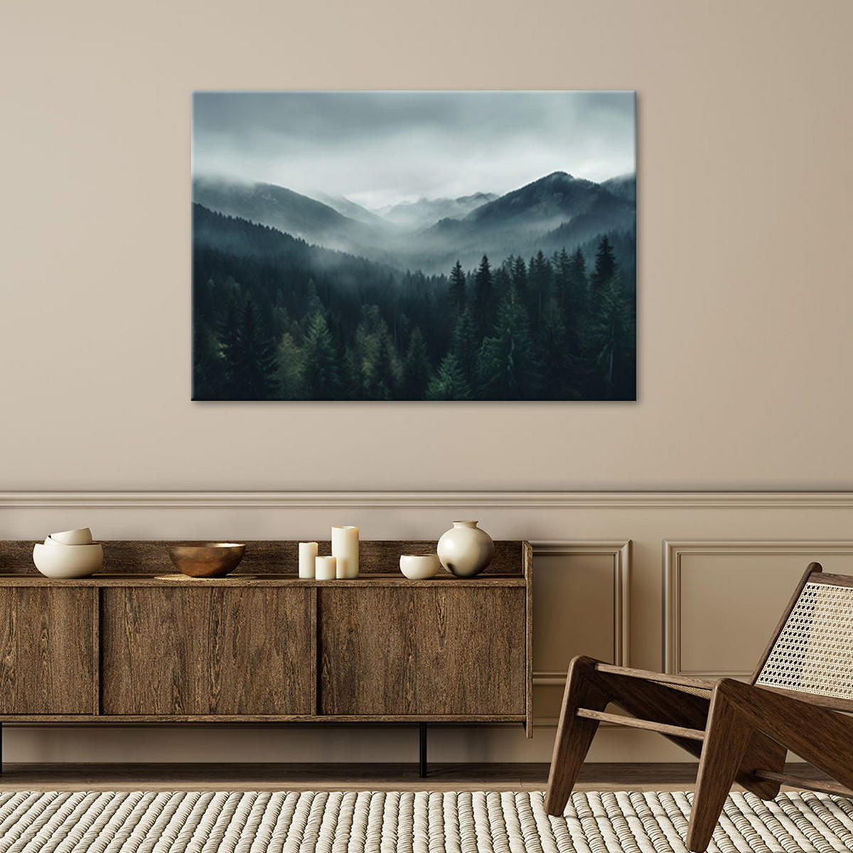 KUNSTDRUCK Grau 120/80 cm - Grau, Textil (120/80cm) - KUNSTLOFT