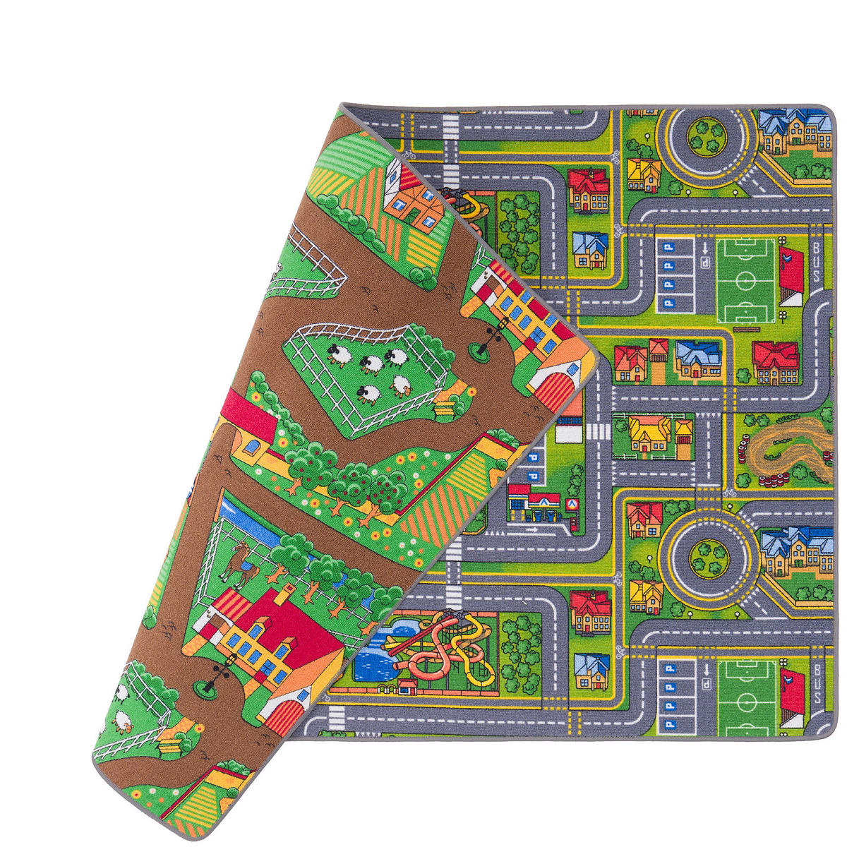 STRASSENTEPPICH BEIDSEITIG STRASSENLANDSCHAFTEN - Grün, Textil (200/250cm) - Snapstyle