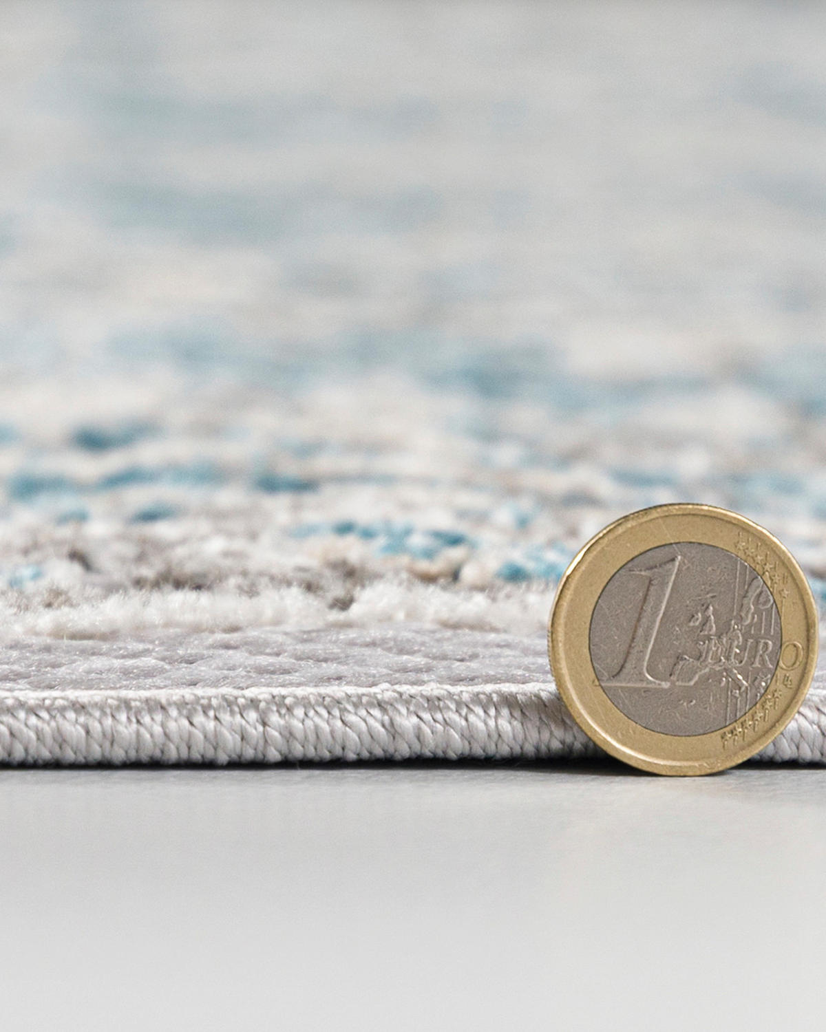 KOBEREC modrý béžový krémový - 250 x 350 cm - modrá/krémová, textil (250/350cm) - Mazovia