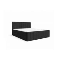 KONTINENTALBETT - Boxspringbett 01 bis 180x200 - Trinity 16 - Schwarz - Schwarz/Kieferfarben, Holzwerkstoff/Textil (180/200cm) - Möblo