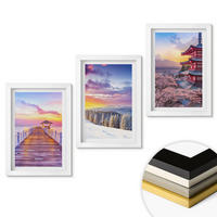 WANDBILDER 3er-Set - 20x30 cm Weißer Rahmen - Romantische Himmelslandschaften - Weiß, Kunststoff (20/30cm) - ArtPrintCave