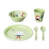KINDERGESCHIRR-SET Hop On At Home 4-teilig - Grün, Kunststoff (1/1/1cm)