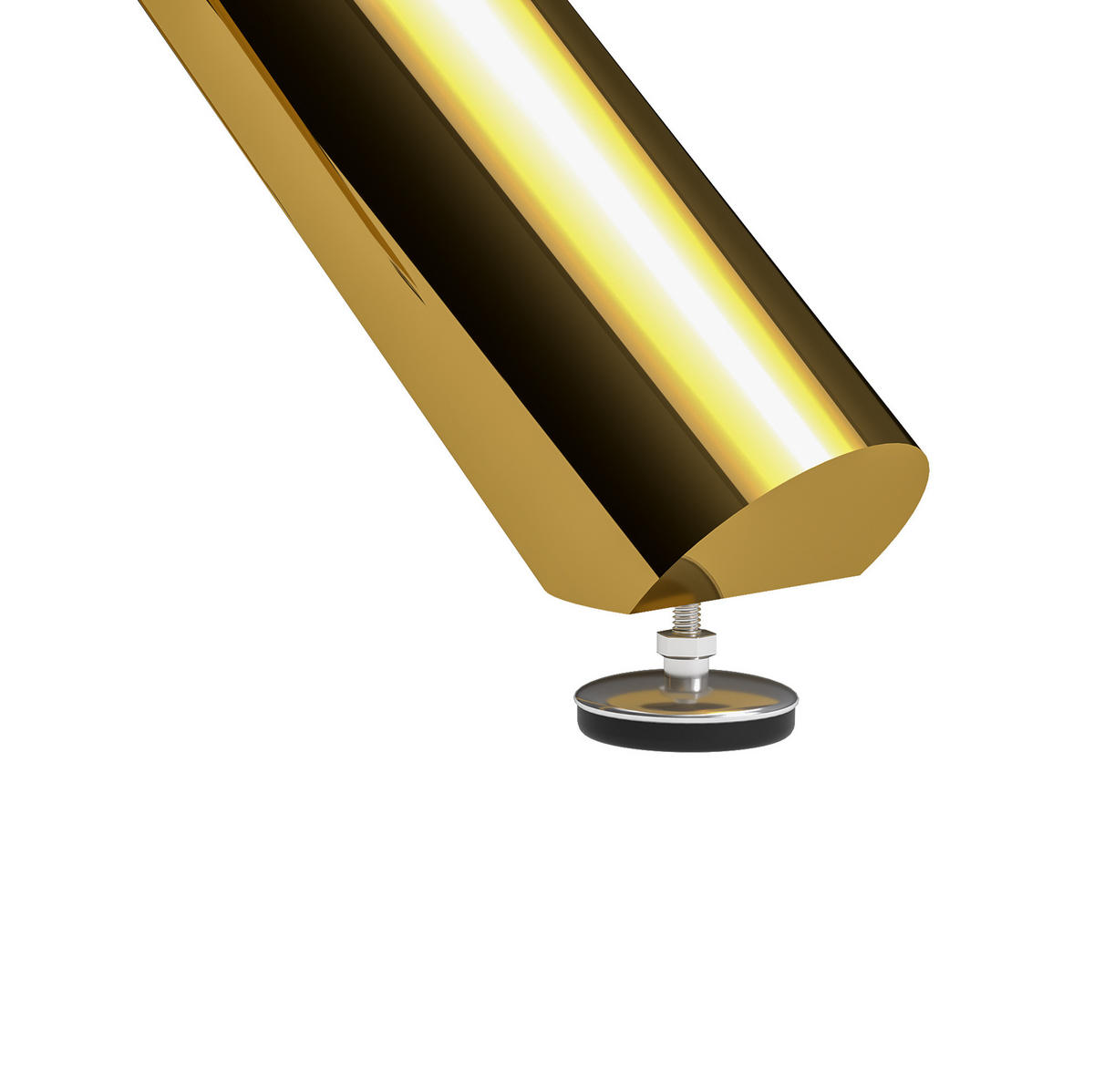 ESSTISCH 80/76/80 cm Gold aus Glas und Metall mit Kreuzfuß - Goldfarben, Metall (80/80/76cm) - OKMYHOME
