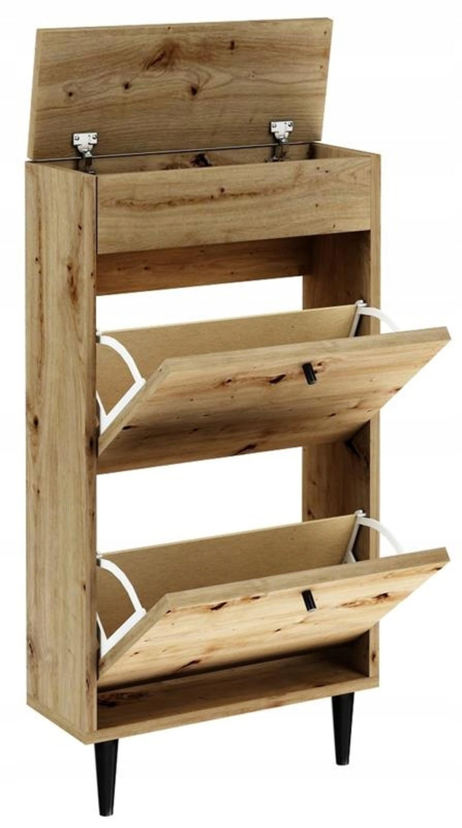 SCHUHSCHRANK Dotti 521 Artisan Eiche 55/21/104 cm Wandmontage - Eiche Artisan, Holzwerkstoff (55/104/21cm) - Matkam Möbel