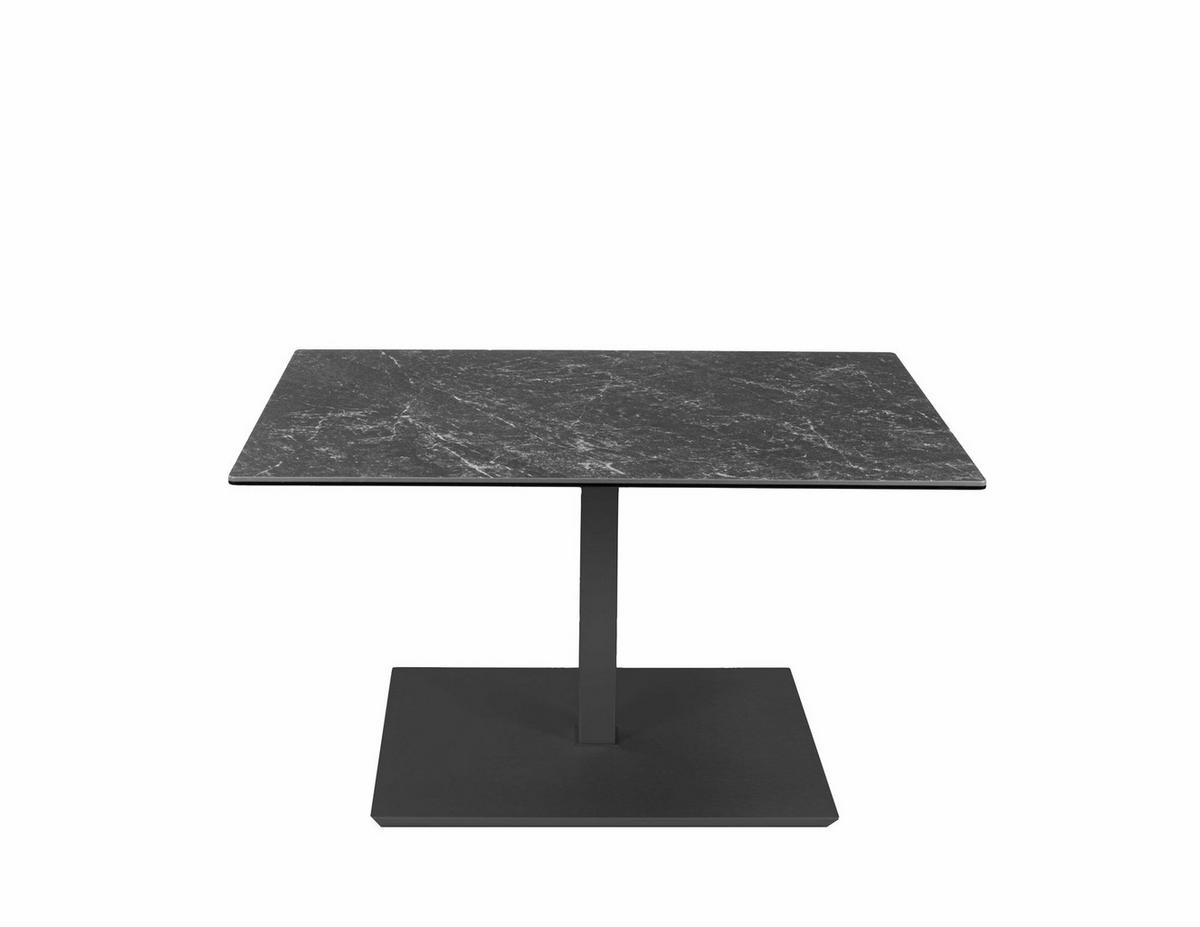 COUCHTISCH höhenverstellbar Chapa 90x47x60 Glas Anthrazit/Keramik Nero - Schwarz, Glas (90/60/60cm) - 58aufmkessel