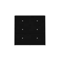 KOMMODE Schwarz - Schwarz, Holzwerkstoff (72/68/30cm) - ebuy24