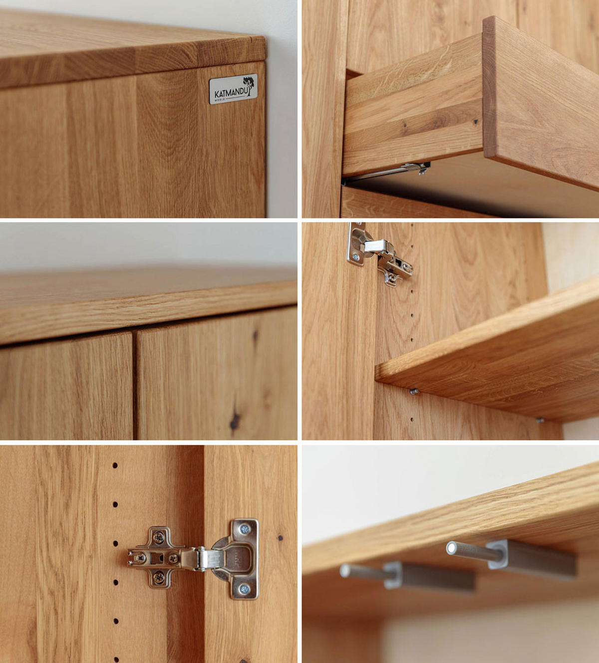 KLEIDERSCHRANK Simona Eiche Natur 110 / 60 / 180cm - Eichefarben, Holz (110/180/60cm) - Feldmann-Wohnen