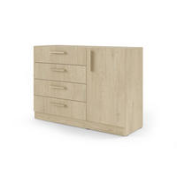 KOMMODE BRISSO BRK2 120,5/85/40 cm in Eiche Ceremona - Eichefarben, Holzwerkstoff (121/85/40cm) - Deine Möbel 24