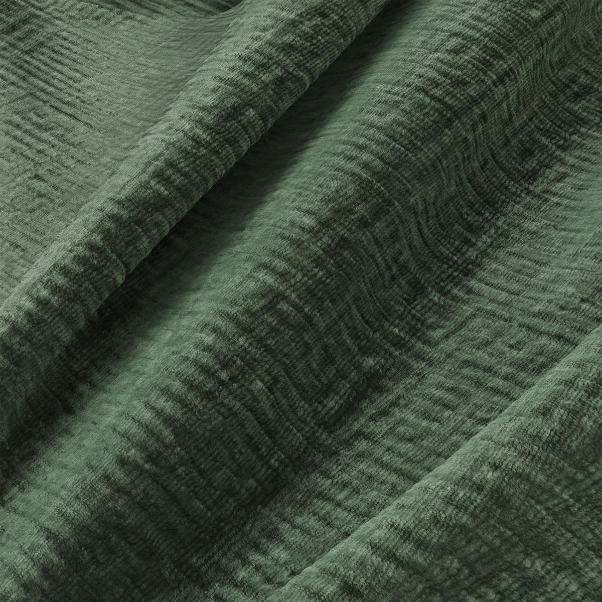 SOFA 5-Sitzer Gemusterter Samt Smaragdgrün 310cm - Smaragdgrün, Textil (310/73/96cm) - Sia Home