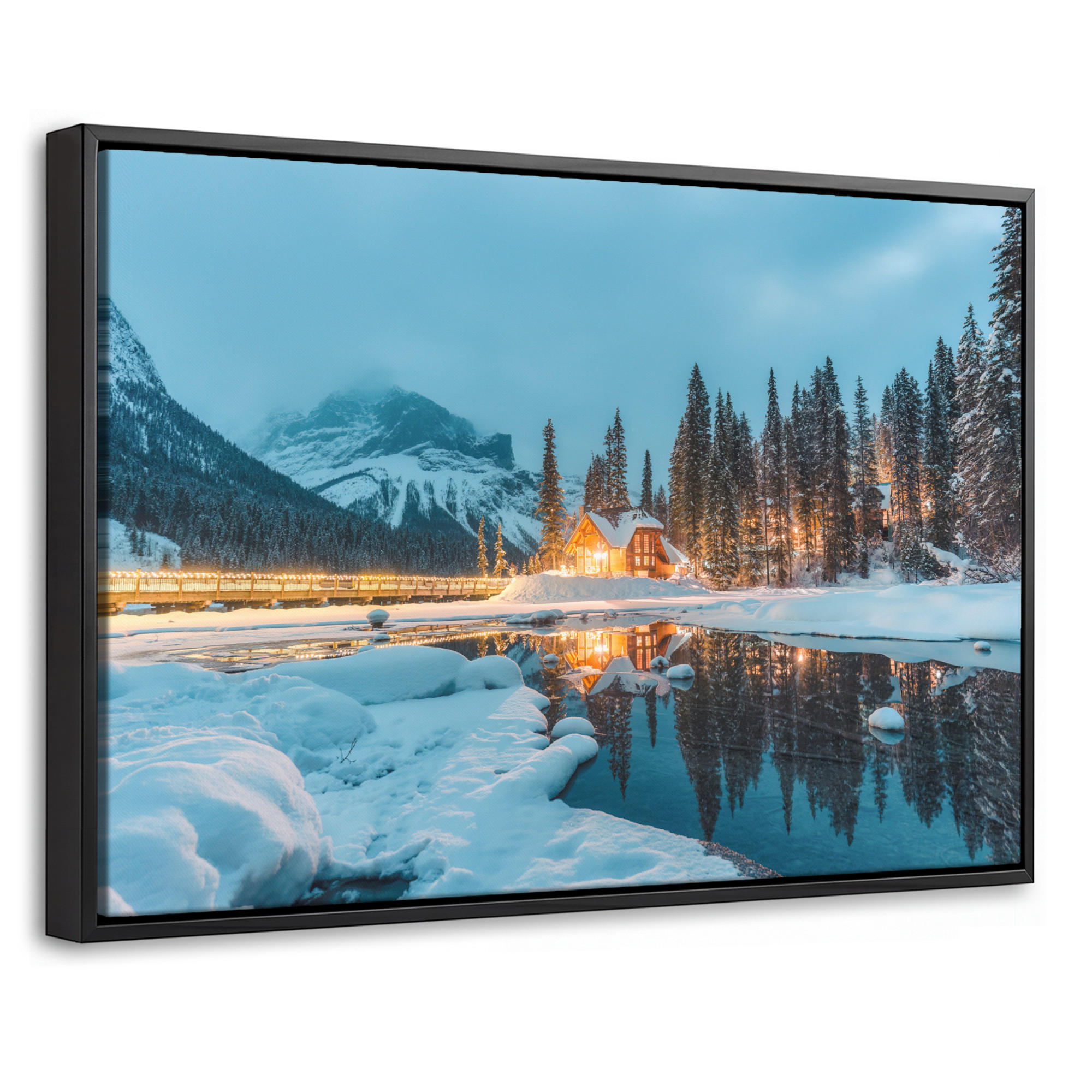 MuchoWow Leinwand Hellblau 60x40 cm