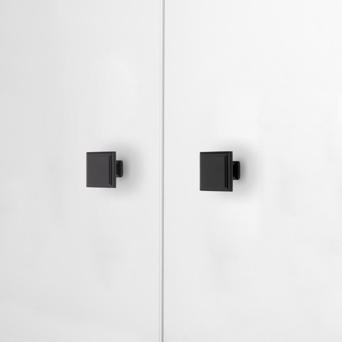 MÖBELKNÖPFE Ceuta, 31.5x31.5mm, Zamak, Schwarz lackiert 10er-set - Schwarz, Kunststoff (3.15/3/3.15cm) - EMUCA