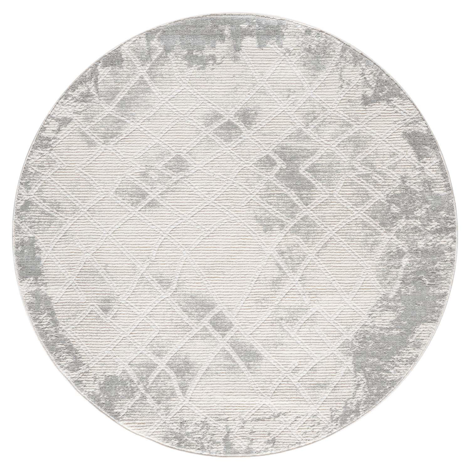 KURZFLOR-TEPPICH Antik 215 Grau 200 cm Rund - Grau, Textil (200/200cm) - carpet city