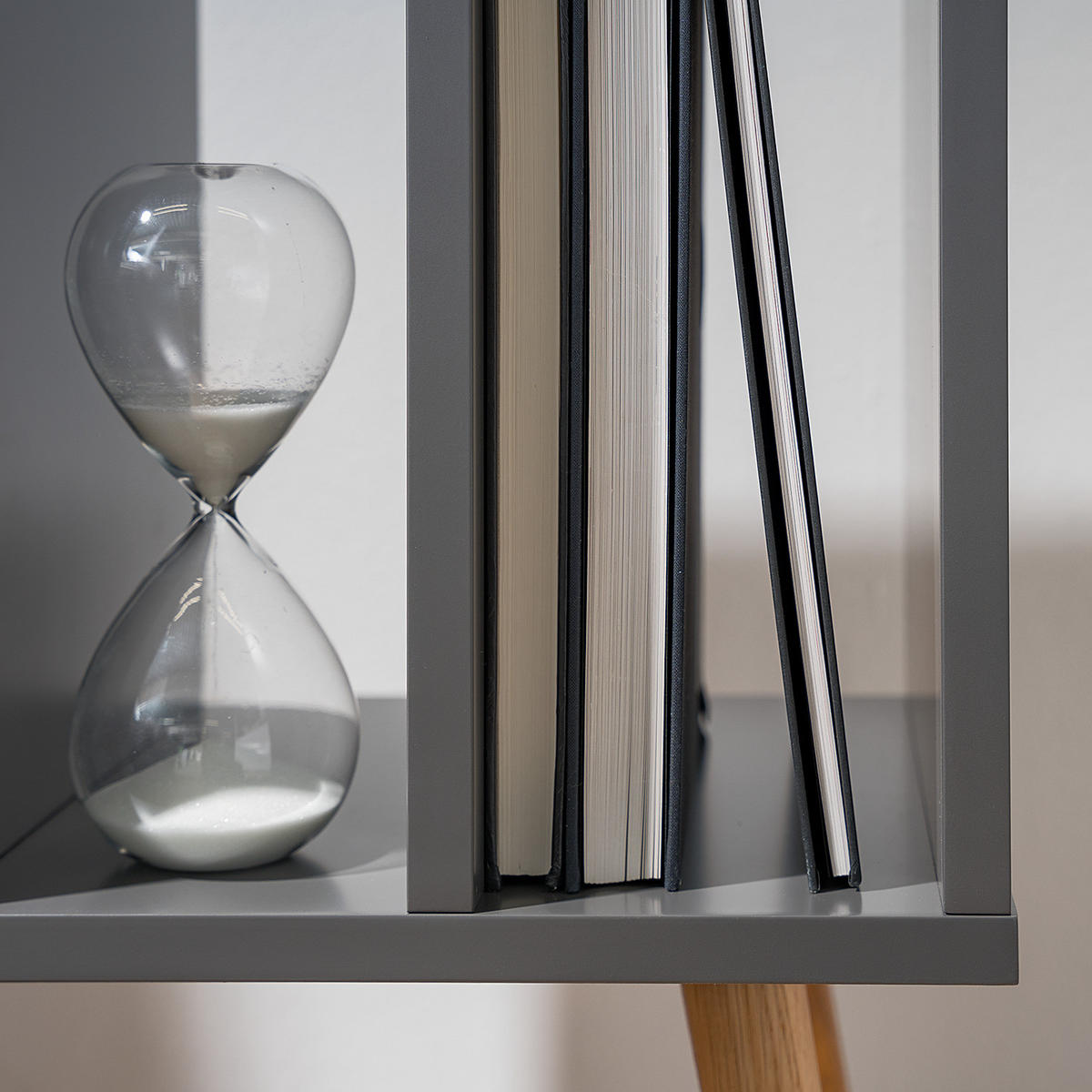 BEISTELLTISCH - MDF / Massivholz - Eichefarben/Grau, Holz/Holzwerkstoff (30/45/75cm) - home24