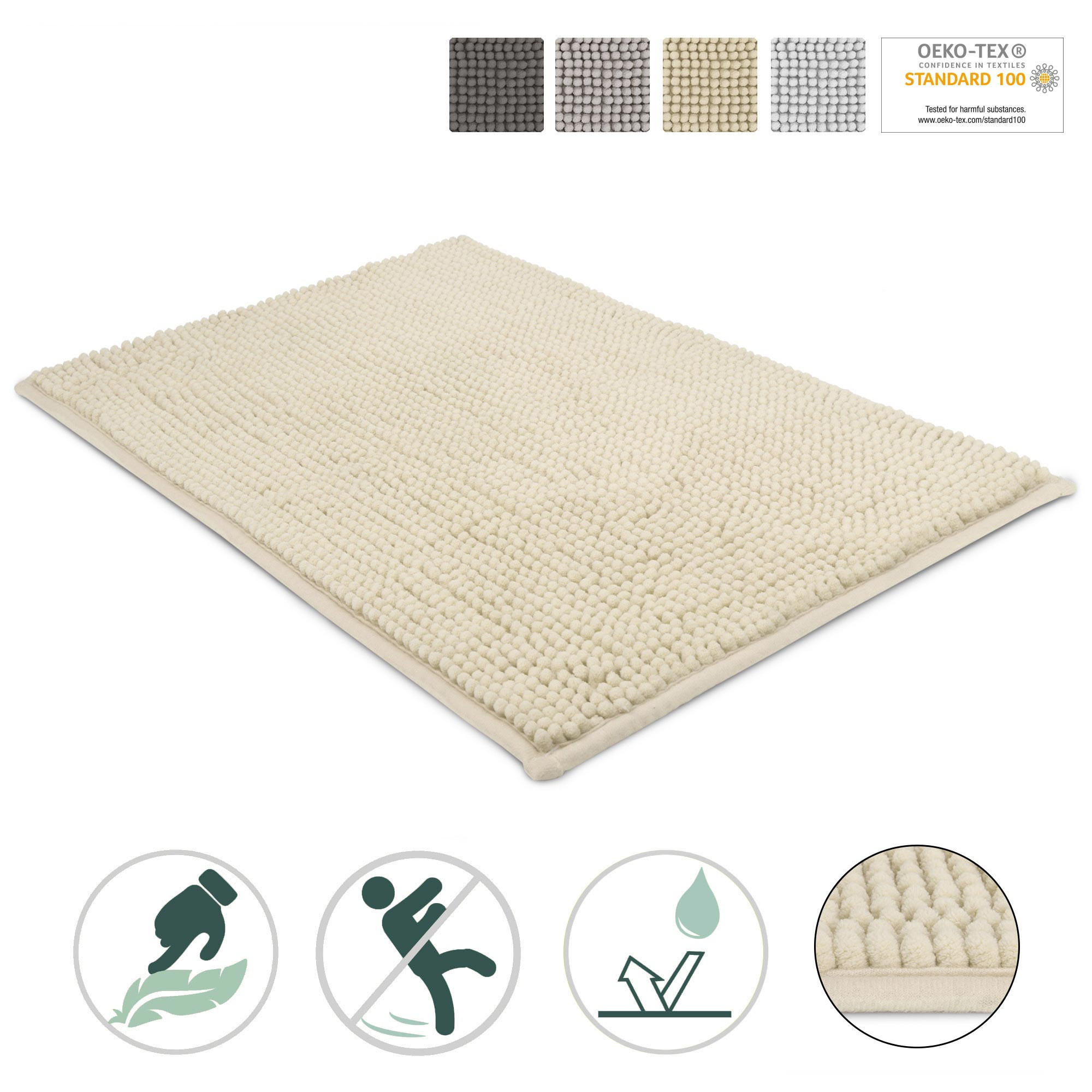 VORLEGER MATTE BeauMare WR 70/120 cm Natur - Naturfarben, Textil (70/120cm) - Beautissu 