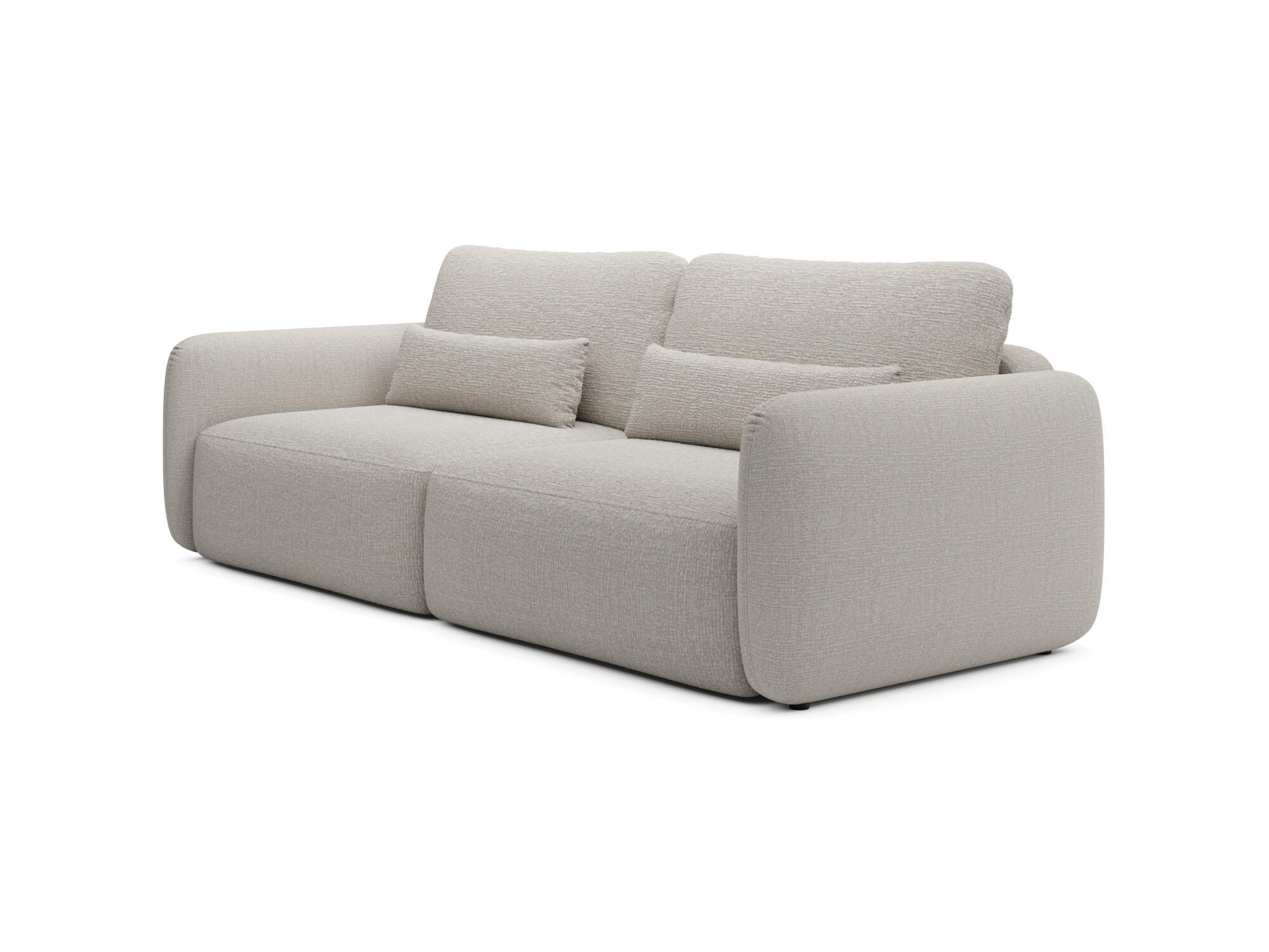 SOFA MOSSA Grau 238x103x87 cm - Grau, Textil (238/87/103cm) - FURNLUX