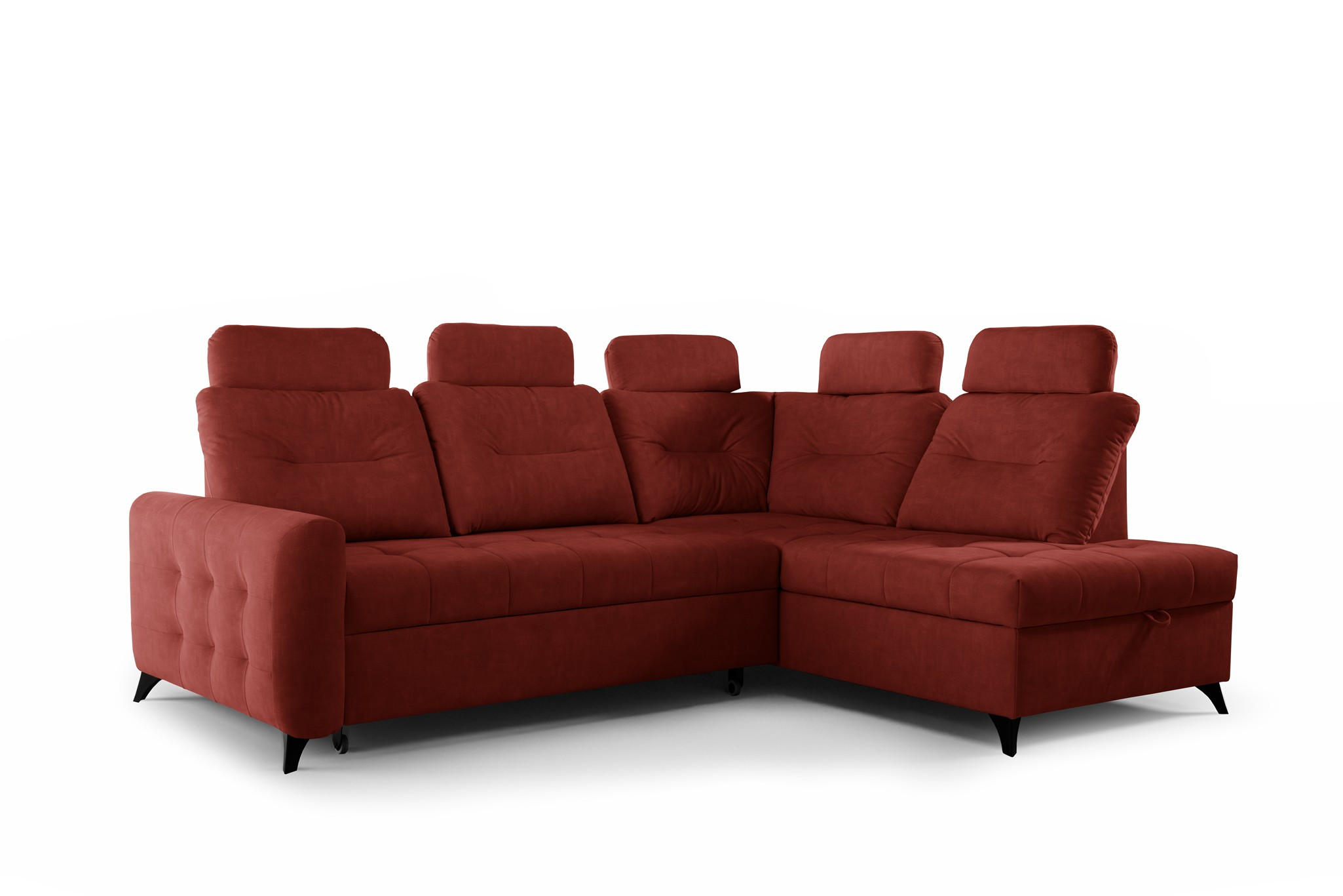 ECKSOFA Wendie - Rot, Holzwerkstoff/Textil (250/200cm) - Fun Möbel