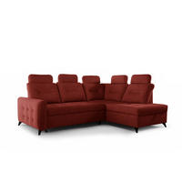 ECKSOFA Wendie - Rot, Holzwerkstoff/Textil (250/200cm) - Fun Möbel