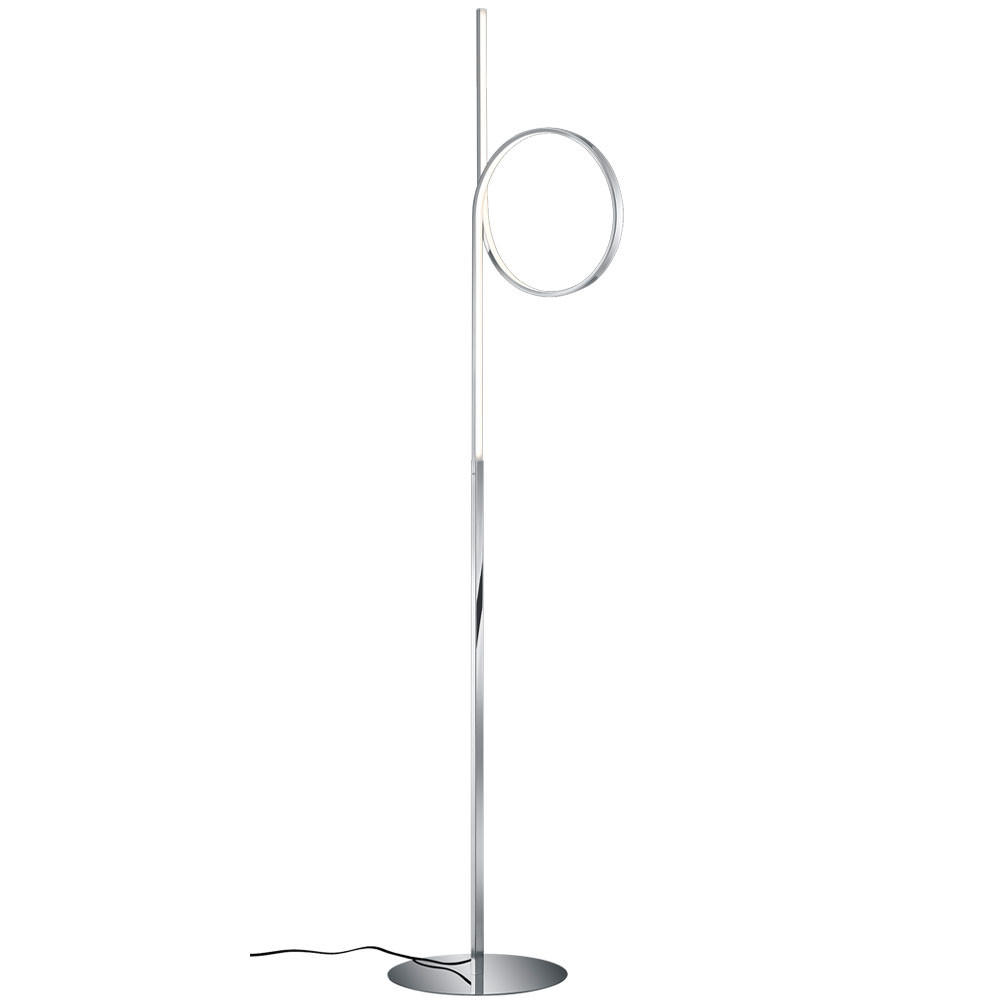 LED STEHLEUCHTE Silber Chrom - Silberfarben, Metall (28/28/150cm)