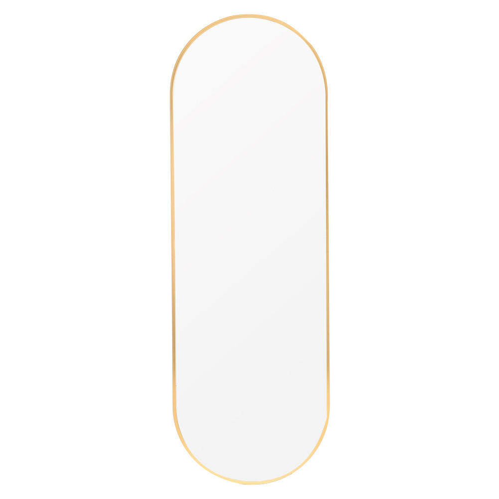 GANZKÖRPERSPIEGEL 40/120/2.8 cm Kapselform Metallrahmen Gold - Goldfarben, Glas/Metall (40/2.8/120cm) - Livingandhome