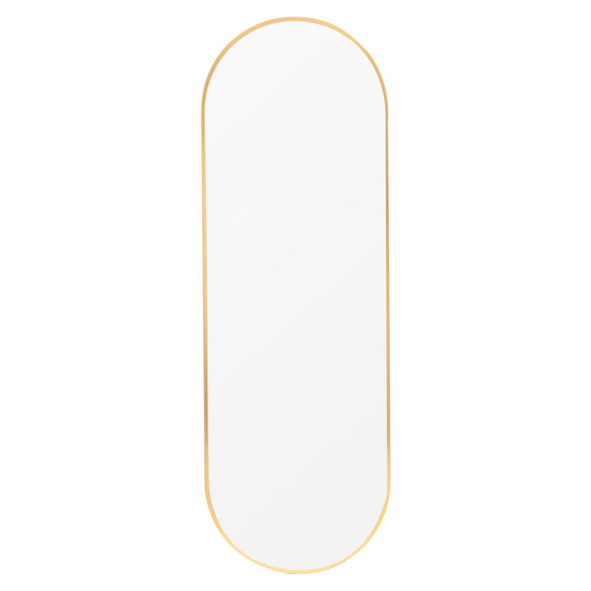 GANZKÖRPERSPIEGEL 40/120/2.8 cm Kapselform Metallrahmen Gold - Goldfarben, Glas/Metall (40/2.8/120cm) - Livingandhome