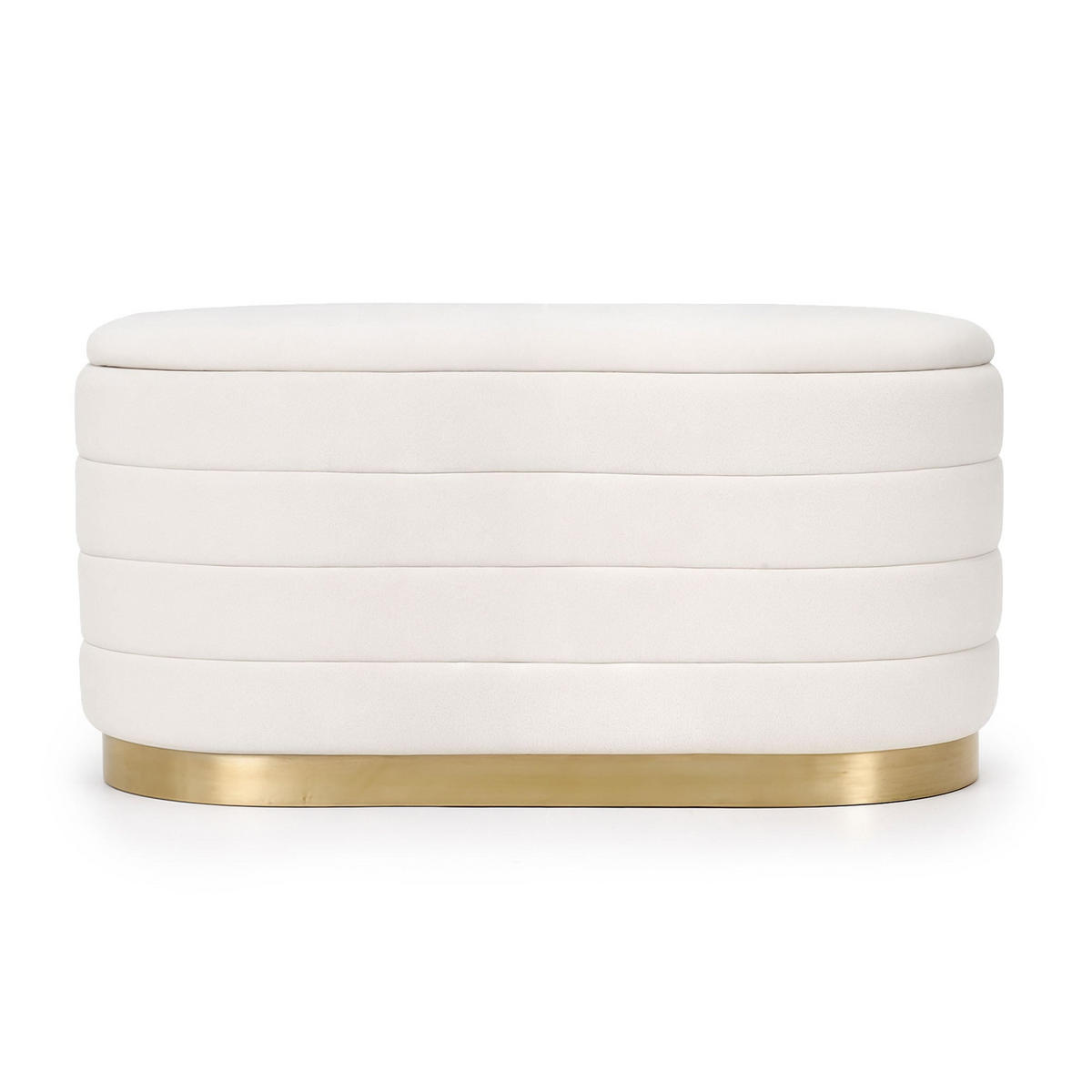 POLSTERBANK mi Stauraum Creme - Creme, Textil (80/42/42cm) - RAUMHIRSCH FURNITURE