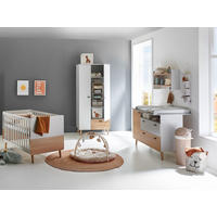BABYZIMMER Set Lovis 3-teilig - Eichefarben/Hellgrau, Holz/Holzwerkstoff (1/1/1cm) - arthur berndt